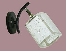 Бра однорожковое Мелодия Света  Е27 Черный хром картинка 